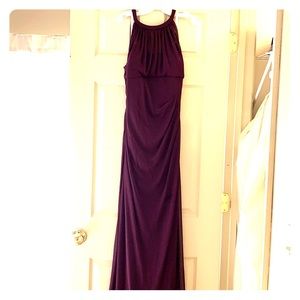 David’s Bridal plum bridesmaids dress worn once